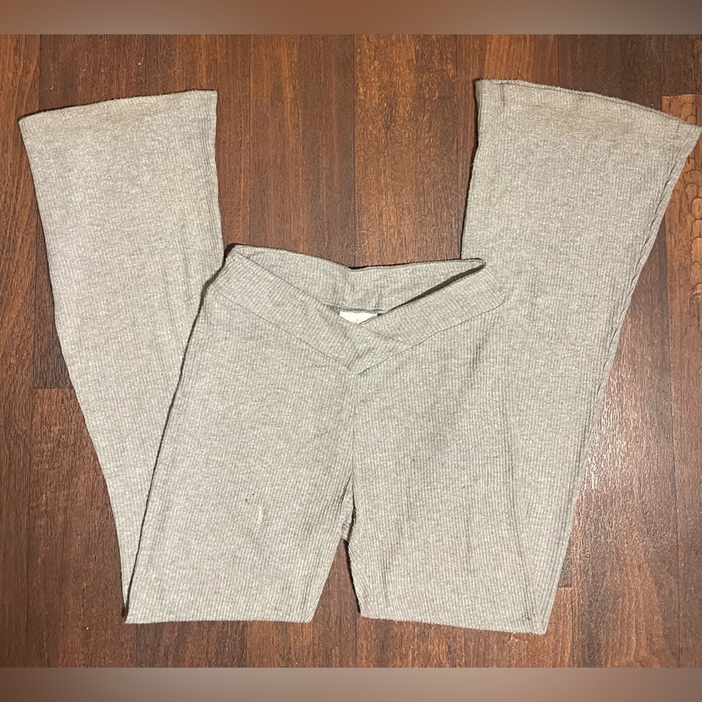 Colsie Small Crossed Fleece Flared Pants